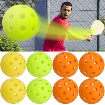 1/2 / 4шт Здрави топки за пиклбола с 40 дупки, спортни аксесоари за пиклбола, 74 мм Стандартните топки за пиклбола, въздушни кухи топки