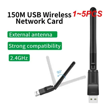 1 ~ 5ШТ USB Wifi Адаптер за Безжична Мрежова карта 150 Mbps Антена 2.4 G 802.11 b/g/n, Ethernet, Wifi ключ Мрежова карта PC wifi