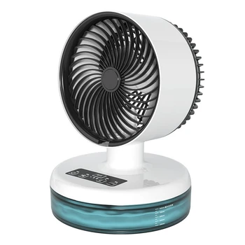 1 БР Мини-Електрически Вентилатор За Начало на Работния Плот Настолен Вентилатор За Пръскане на Спрей Преносим Мини-Вентилаторът За Овлажняване