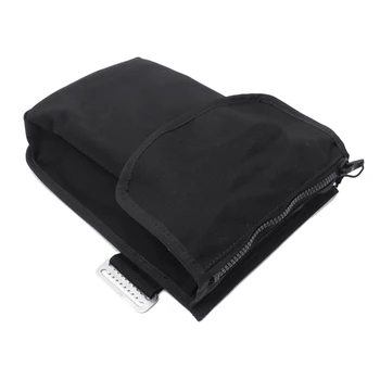 1 БР. Техническа чанта за съхранение гмуркане, черен метал + плат, прикрепени към дръжка, Регулируема спортна екипировка за гмуркане BCD Swater