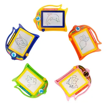 1 комплект Магнитни дъски за рисуване писалка за рисуване, детски шаблони за рисуване, набор от образователни играчки