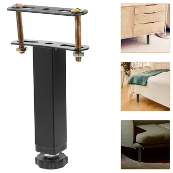 1 Комплект Мебелни крачета, Регулируеми Крака на леглото, Опорните крачета от тежка рамка от стомана, Крачета за шкафа, крака за маса