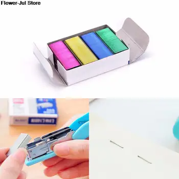 1 Опаковка креативни цветни скоби от неръждаема стомана 10 мм, офис консумативи за подвързване (опаковка от 800 броя)