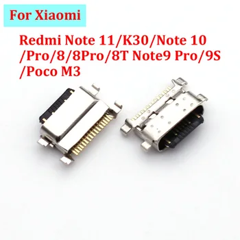 10-100шт USB Конектор За зареждане на Xiaomi Redmi Note 11/K30/Note 10/Pro/8/8Pro/8T Note9 Pro/9S/Poco M3 Конектор за Зарядно устройство, Порт