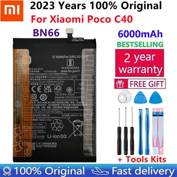 100% Оригинален Нов Висококачествен Взаимозаменяеми Батерия BN66 За Xiaomi Mi POCO C40 Акумулаторна Батерия на Телефона 6000 mah Bateria
