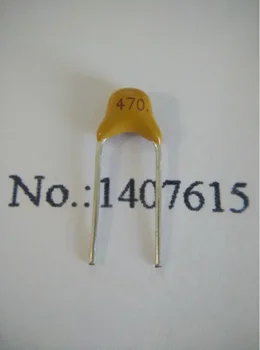 100ШТ Монолитна керамичен кондензатор 470 Дж 47ПФ 50В P = 5,08 mm CT4