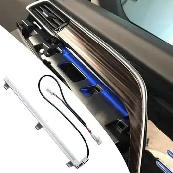 10ШТ-Декоративни Led Светлини За интериора на Колата, в Атмосферата на Централната Конзола на Автомобила Светло Син Цвят за Toyota Camry 2018