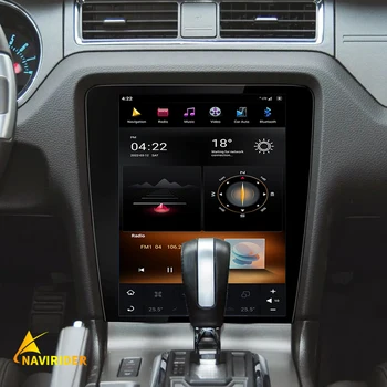 11,8-инчов Android 11 Tesla Екран За Ford Mustang 2010-2014 Радиото в автомобила 1Din Мултимедиен Стерео Видео плейър GPS Главното Устройство Carplay
