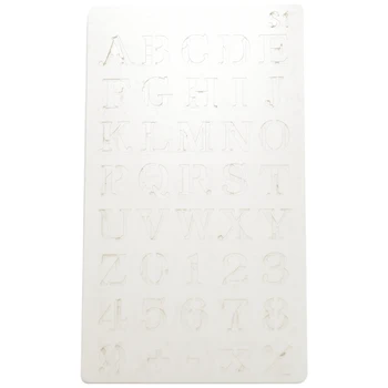 12 бр шаблон с азбука, за Многократна употреба на листа за рисуване на букви, пластмасови шаблони за изготвяне на 