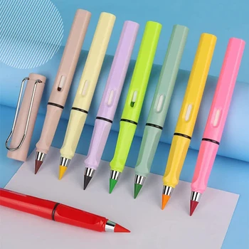 12 цвята/набор от Вечните моливи без мастило, молив Infinity за деца, цветна скица, писалка за рисуване, ученически пособия за децата, канцеларски материали