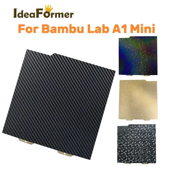 184x184 мм за Bambu Lab A1, Mini Build Plate Магнитен PEI Build Plate Лист PEI PEO ПЕТ PEY за 3D-принтер Bambulab A1, Mini Plate
