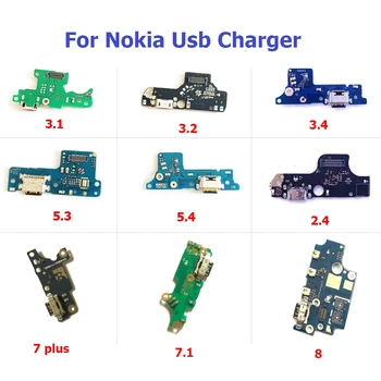1бр за Nokia 8 7 Plus X6 X5 6 5 5.1 6.1 6.2 7.1 7.2 8.1 8.3 5 5.4 5.3 USB зарядно зарядно устройство порт за зареждане Штекерная такса Гъвкав кабел