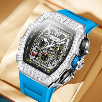 2023 Нови часовници за мъже, модерен бизнес луксозни кварцови часовници от водеща марка ONOLA, водоустойчиви спортни часовници, подарък за Коледа