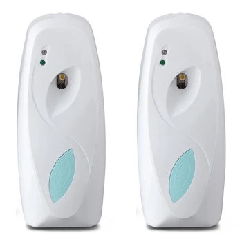 2X Спрей Освежителя на Въздуха Автоматично дозиране система Освежителя на Въздуха За Баня, Монтиран На Стената, Автоматично дозиране система Мирис За Дома