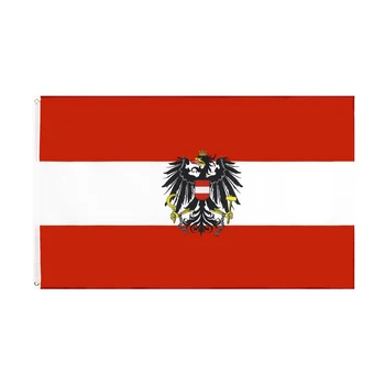 3Jflag 3x5 фута 90x150 см Австрия Украса Хартата на Орел Банер Австрийски