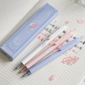 3шт Гел химикалки Cherry Blossom 0,5 мм Дръжка с неутрален натиск Японски Канцеларски материали Скъпа Химикалка писалка За писма, Канцеларски материали, Ученически пособия