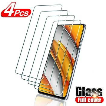 4шт Закалено Стъкло За Xiaomi Poco X3 NFC F2 Pro F3 M3 Защитно Фолио за екрана на Poco X3 Pro и F2 M3 Pro F3 X3 GT glass