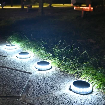 4ШТ Супер ярки led слънчев лампа за пътека Външен автоматичен градински лампа Водоустойчив наземна лампа за декорация на градината