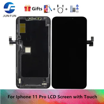 5 бр./лот, подходящ за качество LCD дисплей AAA + за Iphone 11 Pro, LCD дисплей + дигитайзер с докосване на екрана в събирането на