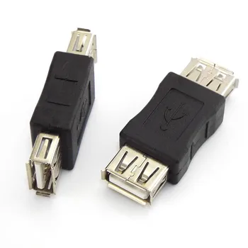 5шт Plug-адаптер за USB 2.0 Тип A от жена на жена, USB удължителен кабел, кабел-конвертор за PC, лаптоп L1