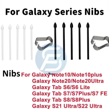 5шт Накрайници Докосване на Писеца С Метален Клипс За Samsung Galaxy S21 S22 Ultra S8 Note 20 10 Tab S6 Lite T860 S6 S7 S Pen Замени