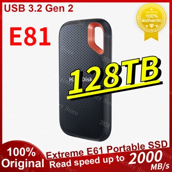 8 TB Extreme E81 Портативни SSD-диск 1 TB И 2 TB 4 TB V2 USB 3,2 Gen2 Type-A/C, Външен Твърд Диск, Твърд Диск за КОМПЮТЪР Mac PS5