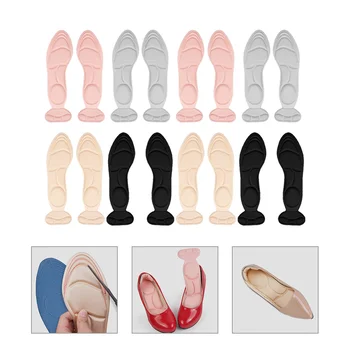 8 Чифта стелки, етикети на петата, женски 2 в 1 стелки за защита на краката от полиэстеровой кърпа за обувки
