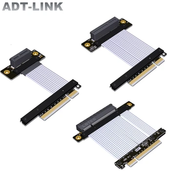 ADT-Link Нов Прием на Високоскоростна Карта PCIe x1 x4 x8 към Конектора PCIe x8 Удлинительный Кабела PCIe x8 x4 x1 Адаптер за Графична видео карта