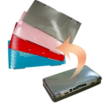 ADWE Здрава подмяна на капака на отделението за батерията Задната Долна защитно покритие за игралната конзола 3DS е Дубликат задната част на предната панел Покриване на корпуса