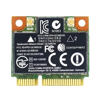 AR9565 WiFi Карта QCWB335 Mini PCIE Bluetooth 4,0 150 Mbps на 2,4 G за XP, Win7, Win8 Linux