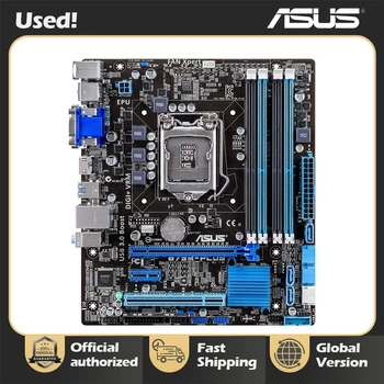 Asus B75M-PLUS Оригиналната Настолна дънна платка Intel B75 Socket LGA 1155 i3 i5 i7 DDR3 32G SATA3 USB3.0