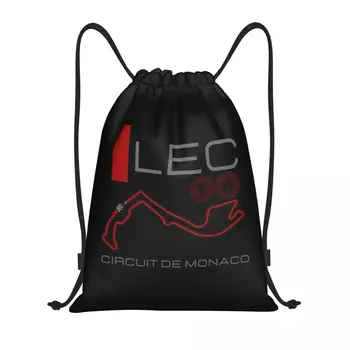 Charles Leclerc 16 Чанти на съвсем малък За жени и мъже, Сгъваем Спортен раница за фитнес Circuit De Monaco, Раници за съхранение пазаруване