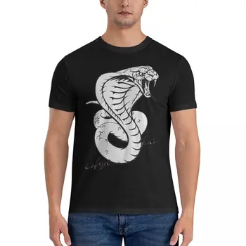 Cobra Kai Красива Дизайнерска Мъжка Тениска От Чист Памук, С чувство за Хумор, Тениска С Кръгло Деколте, Cobra Kai, Дрехи С Къс ръкав