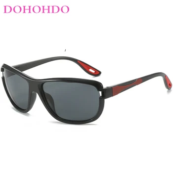 DOHOHDO 2024 Steampunk Мъжки Спортни Слънчеви Очила За Шофиране, Очила За Жени на Марката Дизайнерски Мъжки Vintage Слънчеви Очила Пилот Uv400