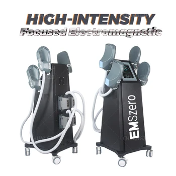 EMSzero НОВА 6000 W Hi-emt + RF Машина за извайване на мускулен орган EMSzero с 4 дръжки RF-стимулация на Таза padsoptional salon 2024