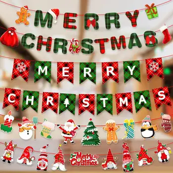 Feliz Natal Banner Decorações para Casa, Papai Noel Guirlanda, Presente De Natal, Decoração De Natal, Ano Novo, 2022, 2023