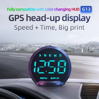 GPS HUD Автоматично измерване на Скоростта KMH MPH Централен Дисплей на Автомобила Smart Digital Alarm Reminder Meter Електронни Аксесоари за Всички Автомобили