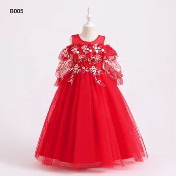 Jancember B005 Гореща разпродажба Grevillea, Луксозно детско рокля с цветя модел за рожден ден в цял ръст за момичета