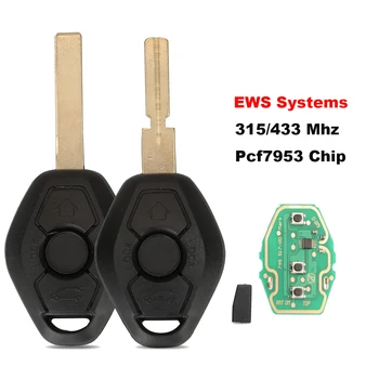 jingyuqin EWS Sytems Авто Дистанционно Ключ За BMW E38 E39 E46 X3 X5, Z3 Z4 1/3/5/7 Серия 315/433 Mhz pcf7935/С Чип ID44 Keyless Case