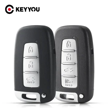 KEYYOU 2/3/4 Бутона Smart Car Remote Key Shell Case За Hyundai IX35 Sonata 8 Elantra За Подмяна на Kia K2 K5 Sportage Forte