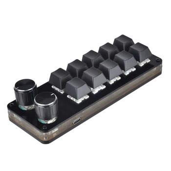 L43D 10-ключ клавиатура макропрограммируемая клавиатура Мини-Ръчна детска макроклавиатура с 2 дръжки