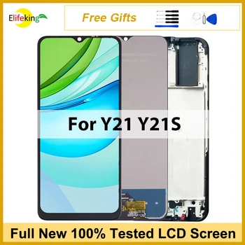 LCD дисплей за VIVO Y21 Y21S сензорен Дисплей и цифров преобразувател в събирането на Замяна V2110 V2111