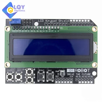 LCD клавиатура LQY Shield LCD1602 Модул на дисплея LCD 1602 от син екран за Arduino