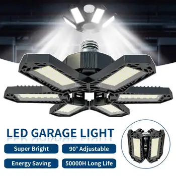 Led крушка E27, лампа за синхронизация на лопатките на вентилатора, led гаражно лампа, Сгъваема led лампа, Лампада, нощна светлина за дома монтаж на таван, осветление.