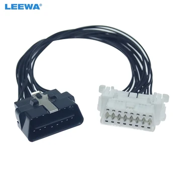 LEEWA 5шт 16-пинов OBD2 за свързване на кабел-удължител # CA6102