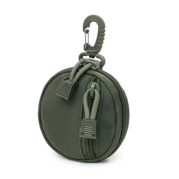 LKEEP Нов Кръг Тактически Чантата за Преносим Джоб За Монети И Ключове За Лов На Талията С Клипс Външни Аксесоари Чанта EDC Портфейл