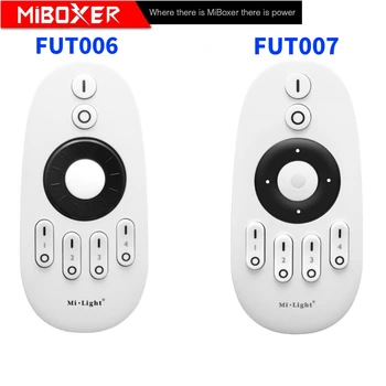 Miboxer FUT006 FUT007 2.4 Ghz, 4-зонное чекрък/бутон за дистанционно докосване, RF Безжична CCT дистанционно управление, контролер за led ленти