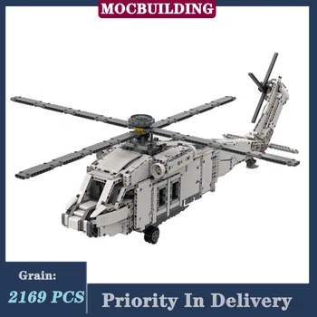 MOC Technology City Helicopter Model Building Block Събрание на въздухоплавателни средства Boy Collection Series Toy Gifts