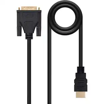 Nanocable 10.15.0502 Кабел DVI-HDMI, plug-plug, DVI 18 + 1/M-HDMI A/M, черна, 1.8 м