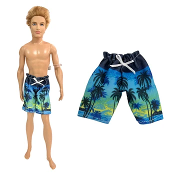 NK 1 бр. Модни панталони с модел, плажни шорти, дрехи за приятеля на Барби кукли Кен, летни панталони за аксесоари на куклата 1/6.